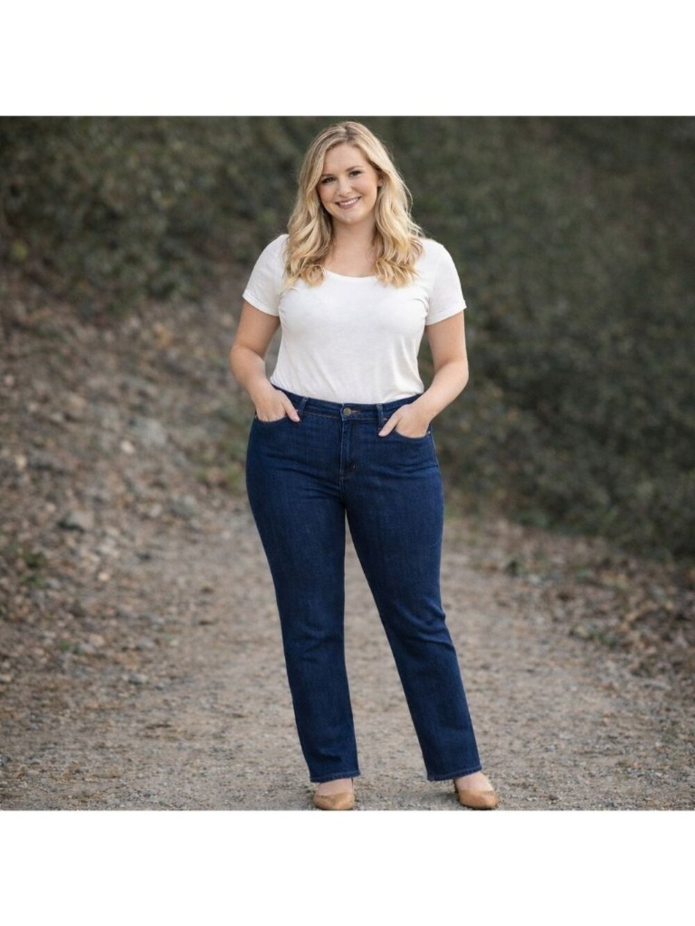 Old Navy The Diva Jeans Womens 18 Cotton Flat Front Pockets Mid Rise Tapered Leg